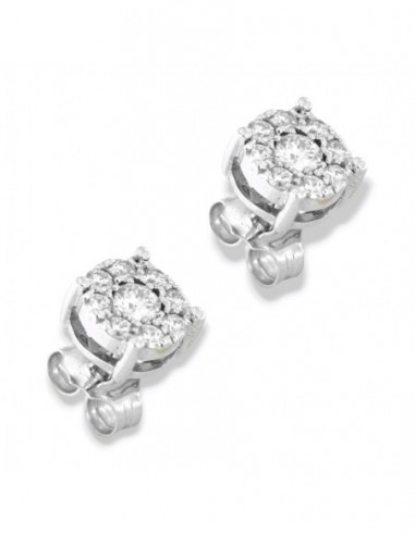 ORECCHINI ORO BIANCO PUNTO LUCE MAGIC 0,62 CARATI [5e366c4a]