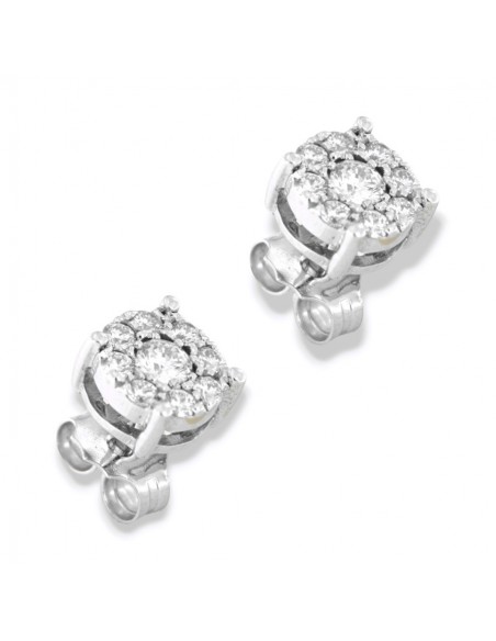 ORECCHINI ORO BIANCO PUNTO LUCE MAGIC 0,62 CARATI [5e366c4a]