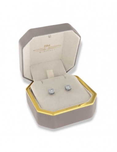 ORECCHINI ORO BIANCO PUNTO LUCE MAGIC 0,62 CARATI [ec7bea50]