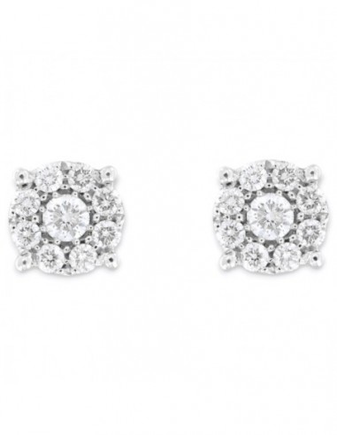 ORECCHINI ORO BIANCO PUNTO LUCE MAGIC 0,96 CARATI [4a289d0f]