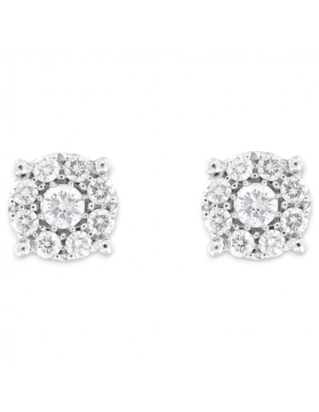 ORECCHINI ORO BIANCO PUNTO LUCE MAGIC 0,96 CARATI [4a289d0f]