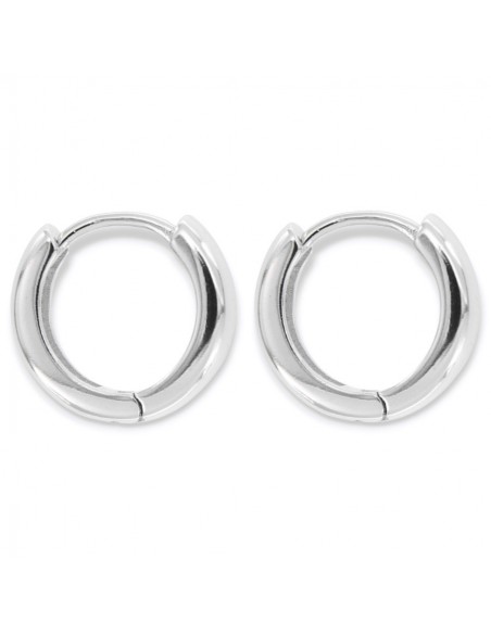 Orecchini Argento Rodiato Cerchi 13,80MM [91ad2cc0]