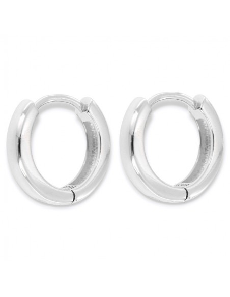 Orecchini Argento Rodiato Cerchi 13,80MM [94fd6bde]