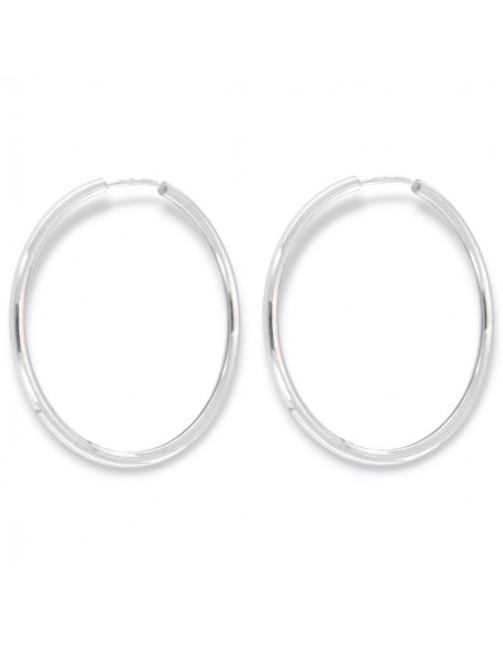 Orecchini Argento Rodiato Cerchi Incastro 30,80MM [23670602]