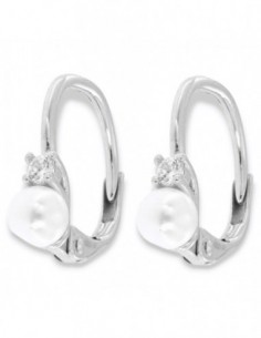 Orecchini Argento Rodiato Monachine Perle [e8640e5f]