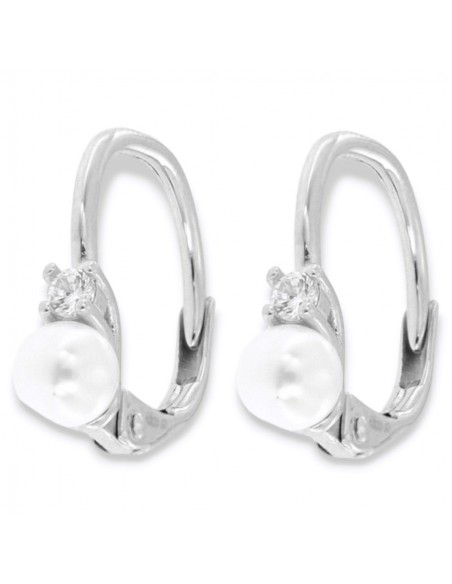 Orecchini Argento Rodiato Monachine Perle [e8640e5f]