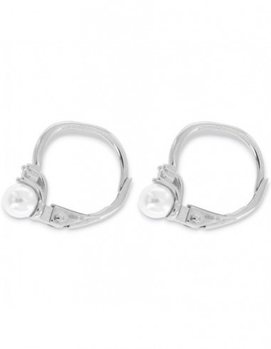 Orecchini Argento Rodiato Monachine Perle [c1705f7e]
