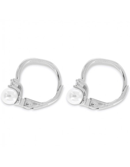 Orecchini Argento Rodiato Monachine Perle [c1705f7e]