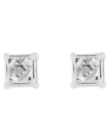 Orecchini Argento Rodiato Punto Luce Zircone Lime 5x5 [8949bc5c]