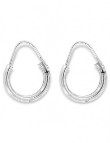 Orecchini Argento Rodiato Cerchi Incastro 11,60MM [5f221004]