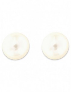 Orecchini Oro Bianco Perle Naturali Bianche 8MM [6bb168d0]