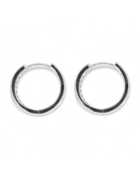 Orecchini Argento Rodiato Zirconi Baguette Cuori [7a2a263a]
