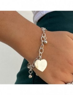 Bracciale Acciaio Grumetta Ciondolo Cuore [89662fdb] 2