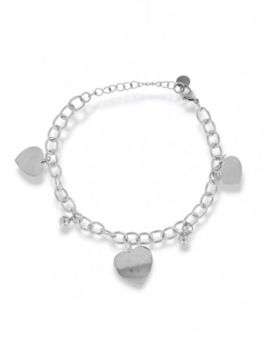 Bracciale Acciaio Grumetta Ciondolo Cuore [a2723339]