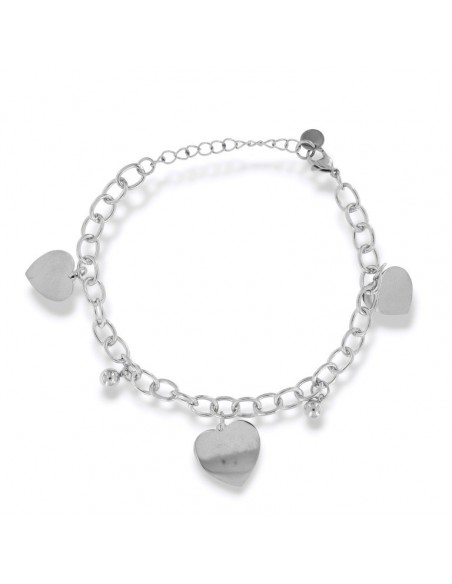 Bracciale Acciaio Grumetta Ciondolo Cuore [a2723339]