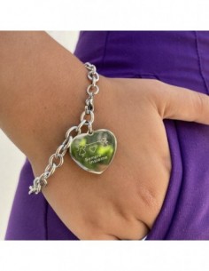 Bracciale Acciaio Cuore Incisione Sempre Insieme [34db60e3] 2