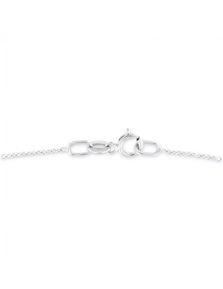 Ciondolo Oro Bianco Crocifisso 21 Diamantini Bianchi 0,17 Ct  Misura 1 [518d5a49]