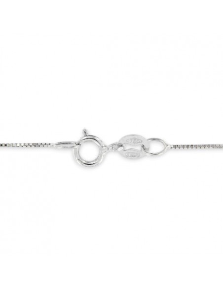 COLLANA ORO BIANCO PUNTO LUCE BOCCOLA 0,02 CARATI [0e03ac70]