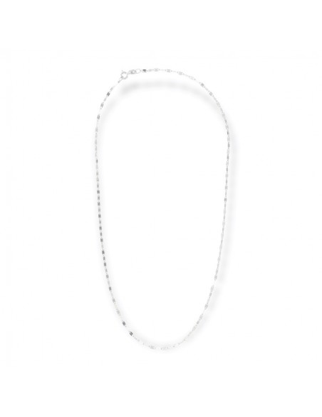 Collana Oro Bianco Maglia Mirror [cc3a6f2b]