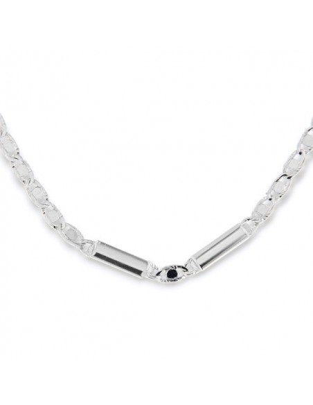 Collana Oro Bianco Maglia Marina E Specchiata [06a28c8c]