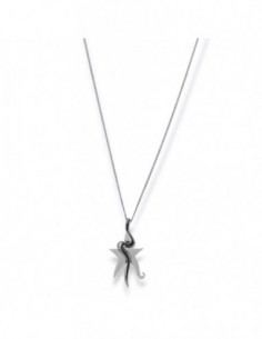 Collana Argento Rodiato Stella Serpente Ciondolo [f0323790]