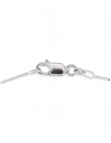 Ciondolo Oro Bianco Principessa Smeraldo Tondo 0,30 Carati Diamanti 0,48 Carati [725a0814]