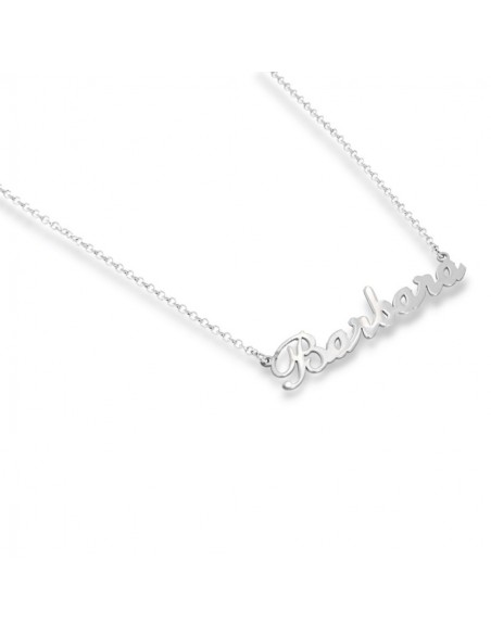 Collana Argento Rodiato Nome Barbara [84f132d3]