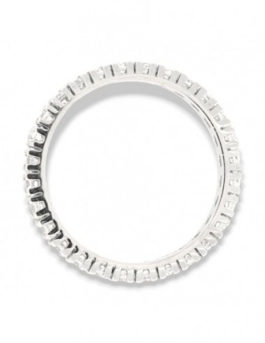 Anello Oro Bianco Eternity Zirconi Bianchi 2,5MM [6977bf17]