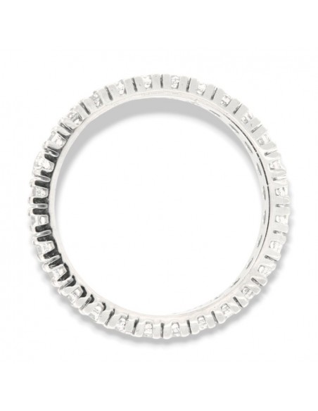 Anello Oro Bianco Eternity Zirconi Bianchi 2,5MM [6977bf17]