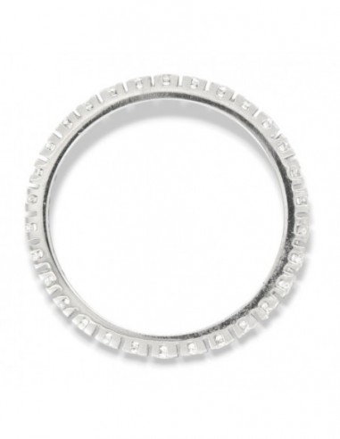 Anello Oro Bianco Eternity Zirconi Bianchi 2MM [6125cfc4]