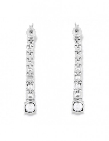 Orecchini Argento Rodiato Ciuffo Zirconi Degradè [161d46a3]