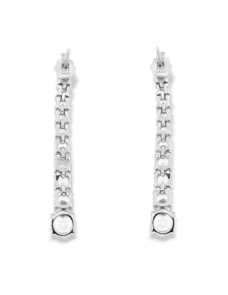 Orecchini Argento Rodiato Ciuffo Zirconi Degradè [161d46a3]