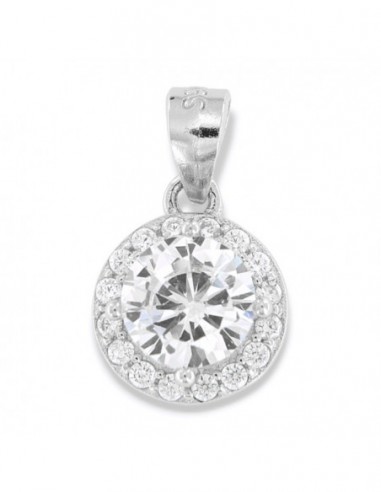 Ciondolo Argento Rodiato Punto Luce 6MM [a091c3de]