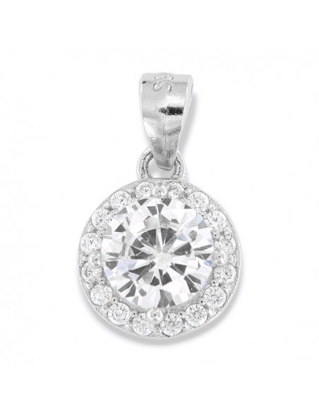Ciondolo Argento Rodiato Punto Luce 6MM [a091c3de]