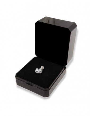 Ciondolo Argento Rodiato Punto Luce 6MM [7d3243ad]