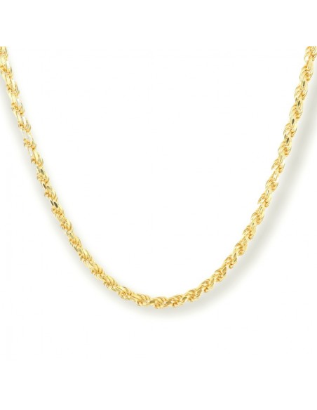 Collana Argento Dorato Maglia Rope 8gr [4b0ff74c]
