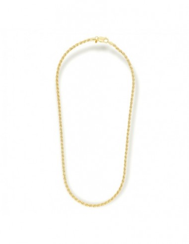 Collana Argento Dorato Maglia Rope 8gr [02e970c2]