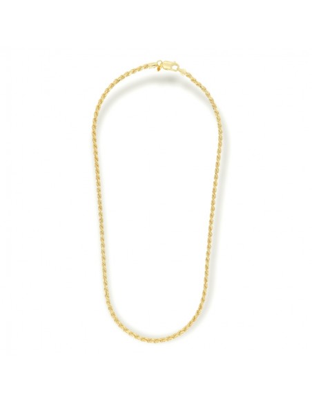 Collana Argento Dorato Maglia Rope 8gr [02e970c2]