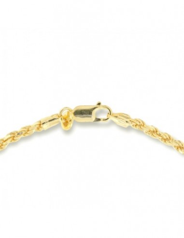 Collana Argento Dorato Maglia Rope 8gr [b5f4b1c6]