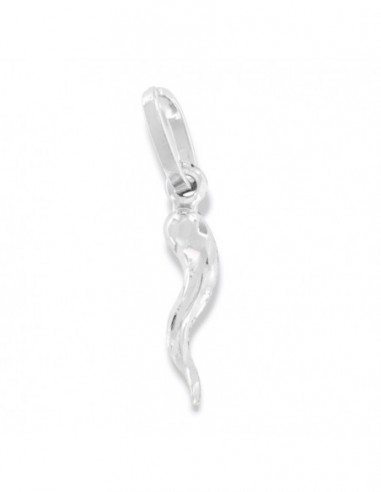 Ciondolo Oro Bianco Corno Sfaccettato 15,60MM [f89cbf5b]