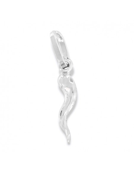 Ciondolo Oro Bianco Corno Sfaccettato 15,60MM [f89cbf5b]
