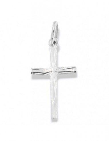 Ciondolo Oro Bianco Crocifisso Ornato [4a662480]