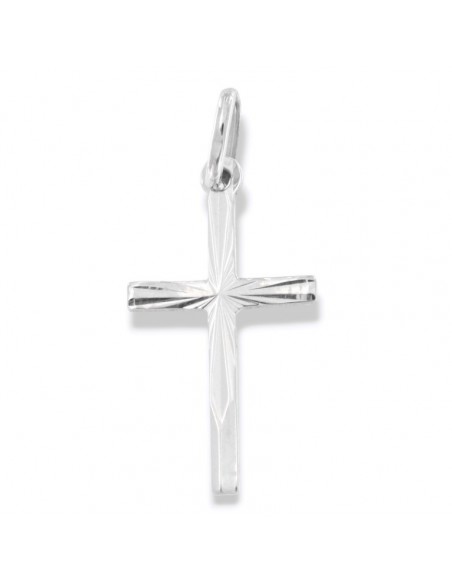 Ciondolo Oro Bianco Crocifisso Ornato [4a662480]