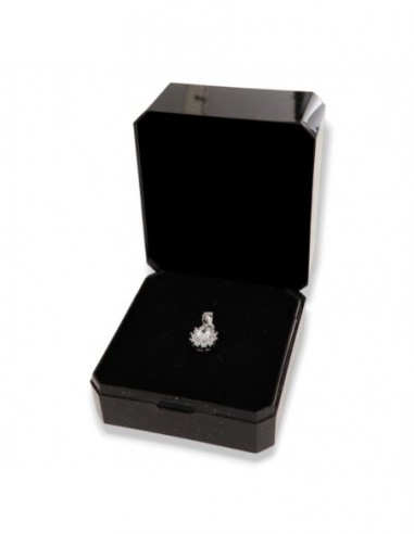 Ciondolo Argento Rodiato Principessa Bianca 4x3MM [bf55af16]