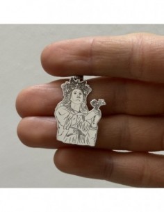 Ciondolo Argento Rodiato Madonna Immacolata [bd2321fa] 2