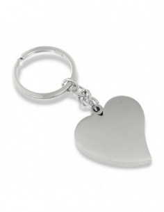 Portachiavi Acciaio Cuore Grande 40MM [d586498b]