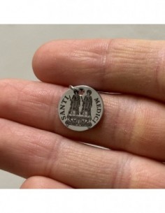 Ciondolo Acciaio Piastra Tonda Santi Medici [e784312e] 2