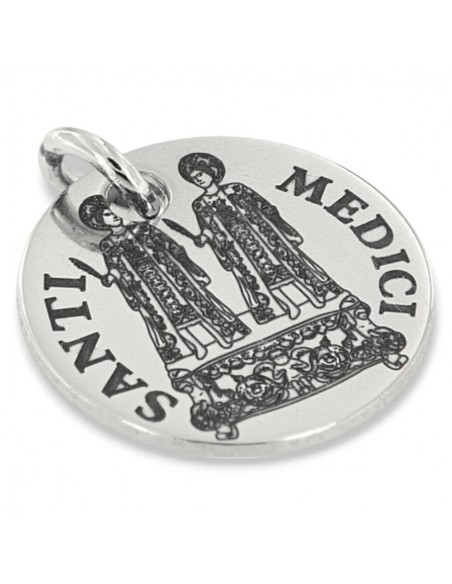 Ciondolo Acciaio Piastra Tonda Santi Medici [49a080d1]