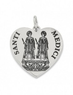 Ciondolo Acciaio Cuore Santi Medici Seconda Misura [5a397e16]