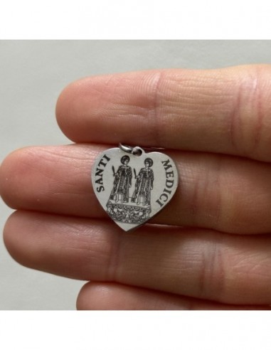 Ciondolo Acciaio Cuore Santi Medici Seconda Misura [539e8fde]